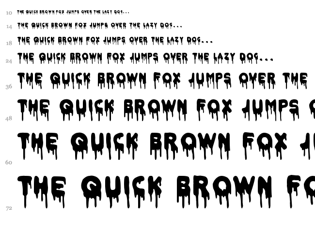 Doctor Satan font waterfall